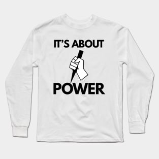 Buffy the vampire slayer quote it's about power Long Sleeve T-Shirt